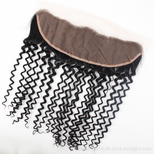 Free Sample 100% Virgin Hair Kinky Curly Double Drawn Human Hair 13*4 frontal Malaysian Afro Kinky Curly hair